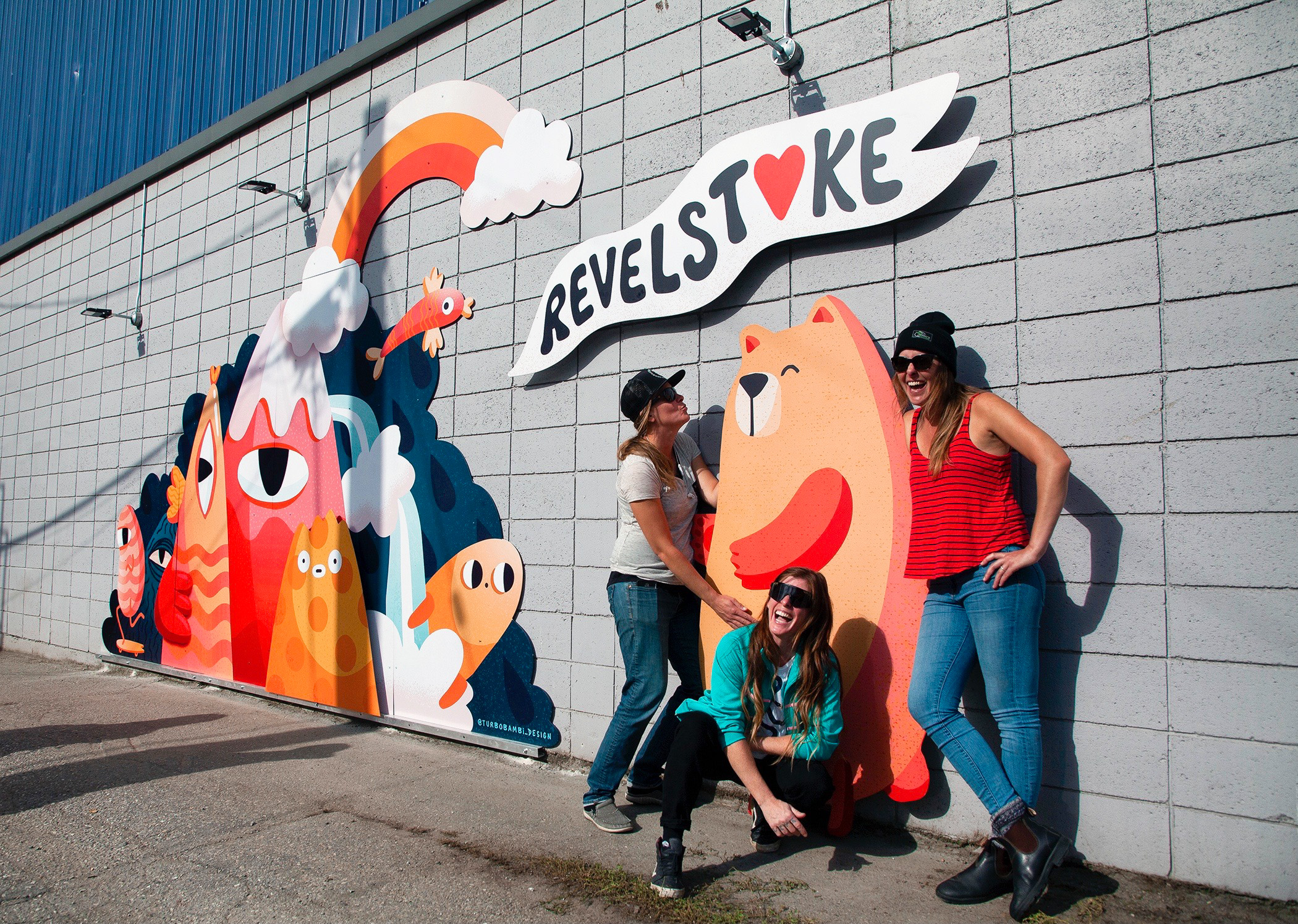 “I hugged a Bear in Revelstoke”
Art Installation / Mural By Turbo Bambi Downtown Revelstoke